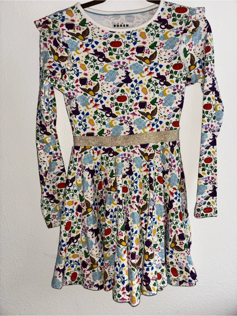 Boden Girls Mabel Twirly Ballerina Dress Halloween themed. 11-12 years